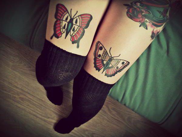 Похожие татуировки: нога