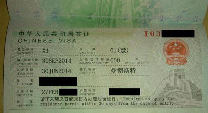 бизнес виза в китай