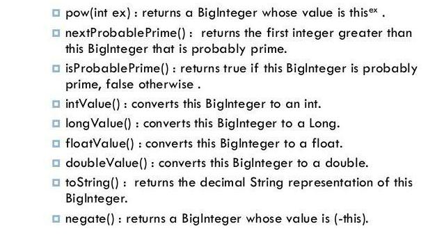 java biginteger