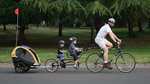 двухместный детский велосипед