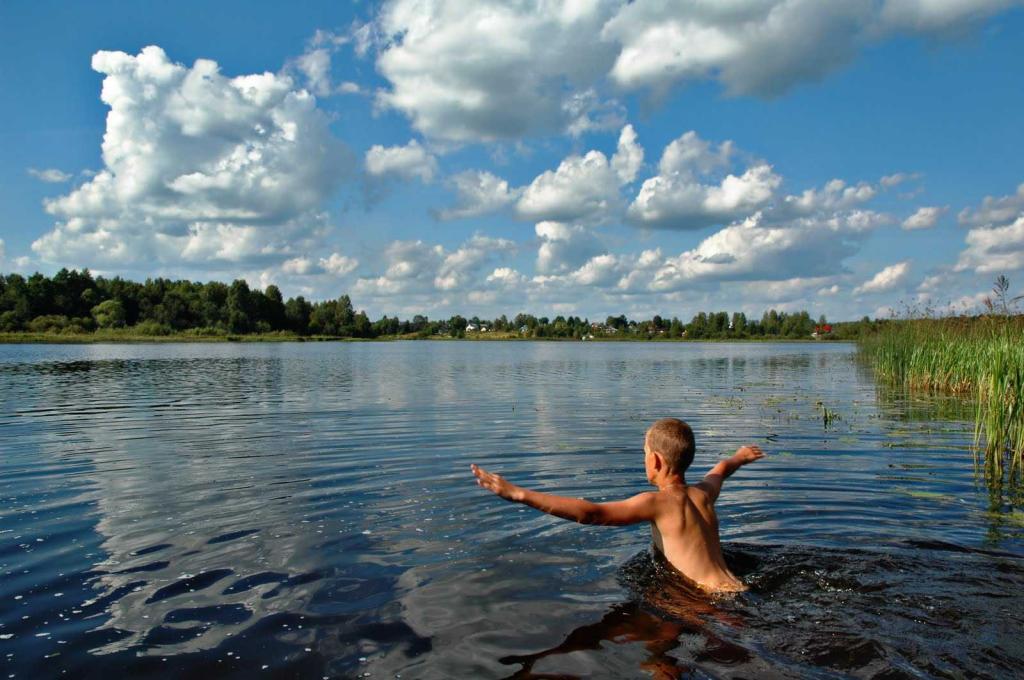 после купания в речке у ребенка поднялась температура 