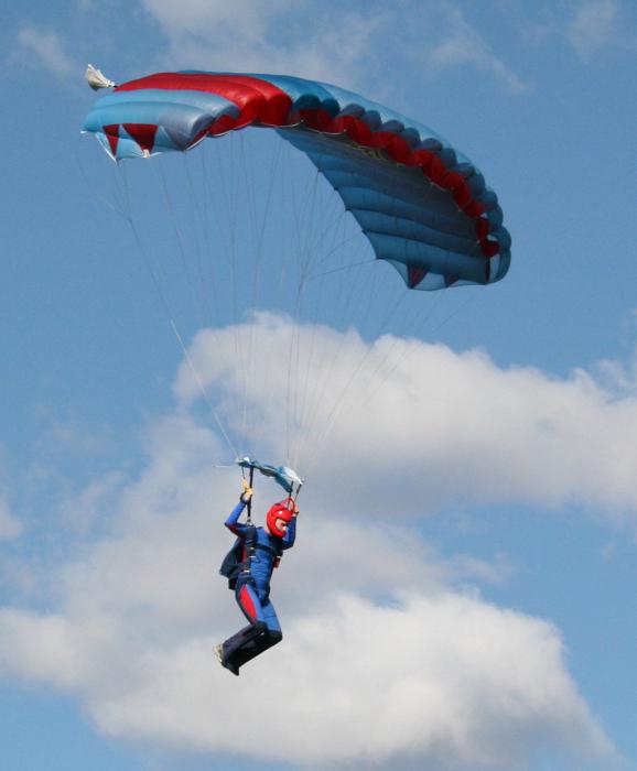 The height of the first parachute jump without an instructor