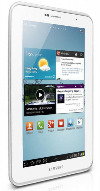 Samsung Galaxy Tab 2 характеристики