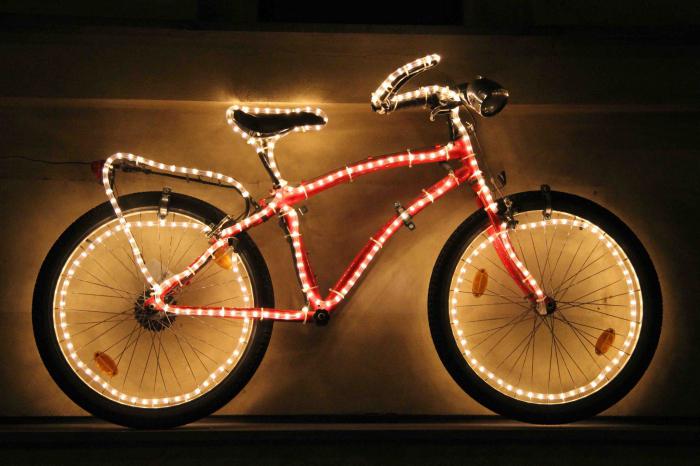 как поставить подсветку на велосипед