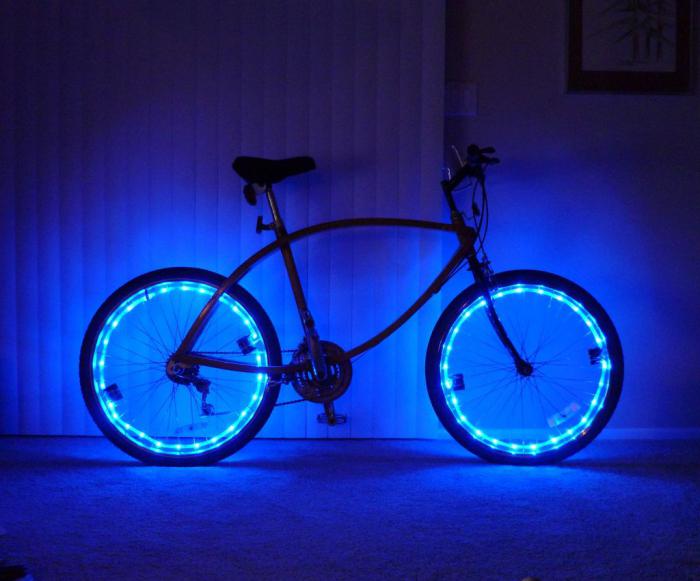 самодельная подсветка на велосипед