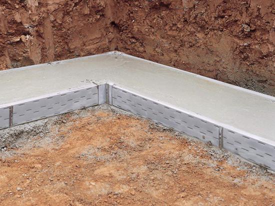 calculation of the height of the foundation of the strip foundation