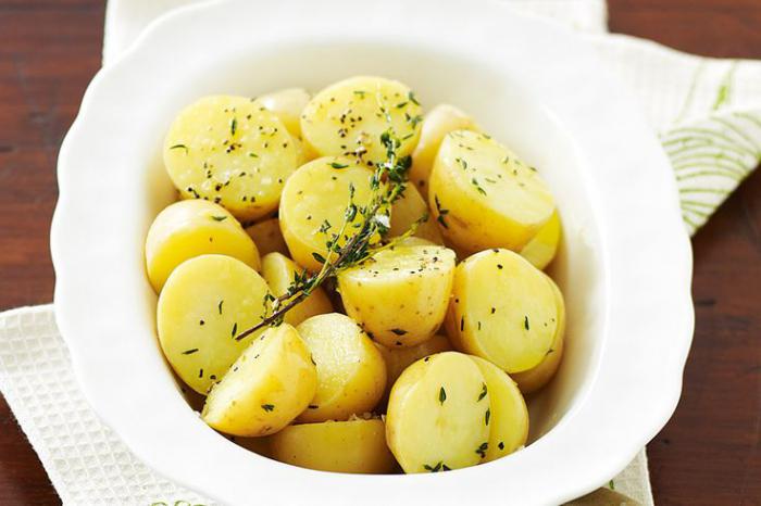 nutritional value of boiled potatoes