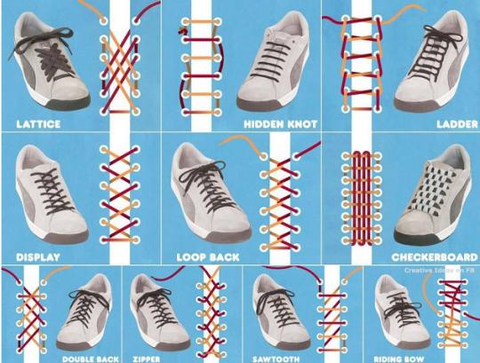 how to fasten shoelaces