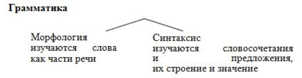 Морфология и синтаксис