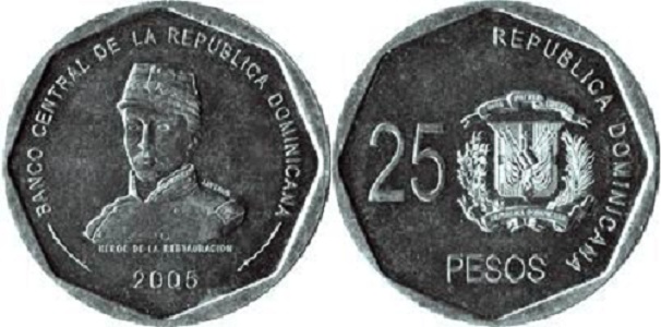25 песо нестандартная монета