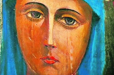 икона божьей матери плачущая