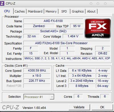 AMD FX-6100 six 