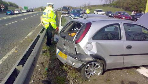 main types of accident with a car