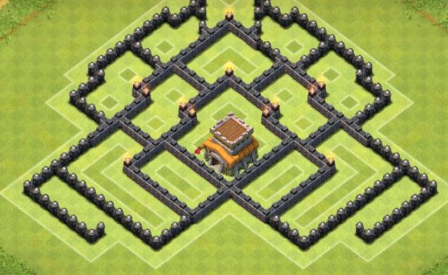 Расстановка 8 дс clash of clans