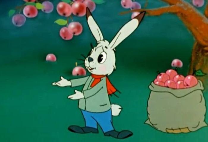 Заяц из мультфильма мешок яблок картинки
