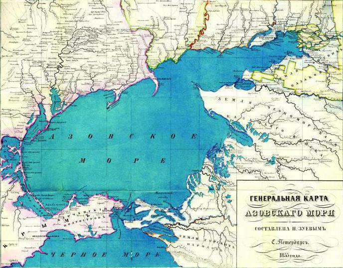 глубина азовского моря средняя