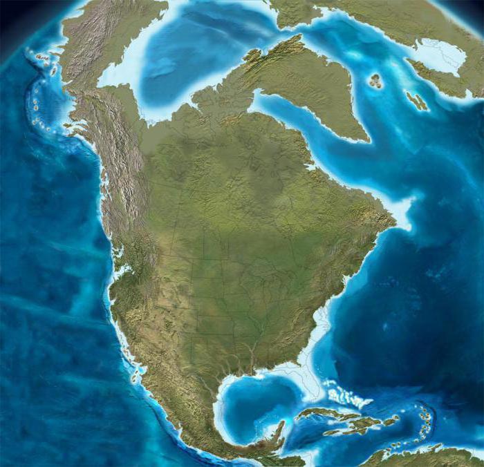 описание географического положения северной америки