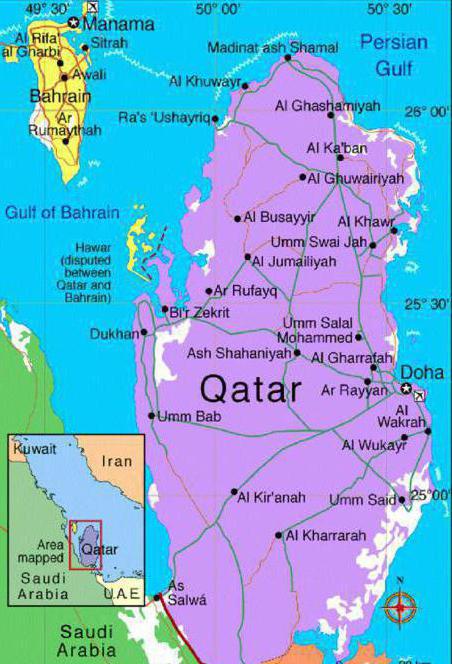 где находится государство катар