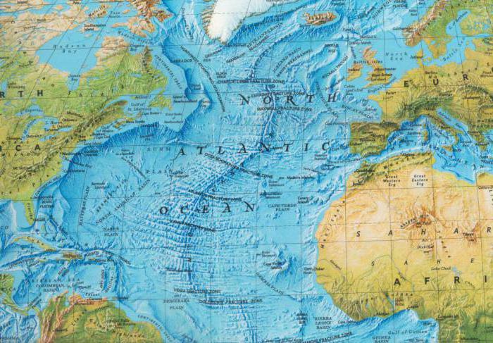 описание географического положения атлантического океана