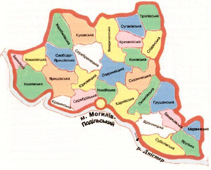 Могилев подольский карта