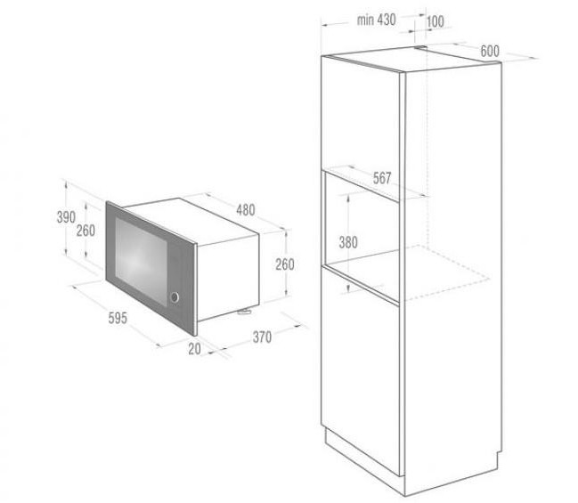 built-in microwave gorenje