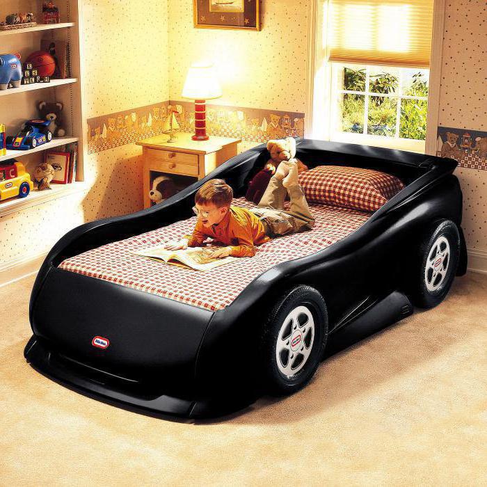 детская кровать в виде машины