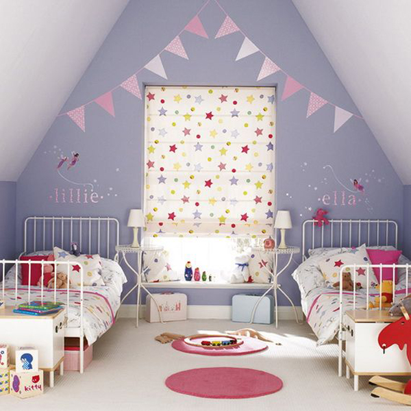 Design a kids room for two girls