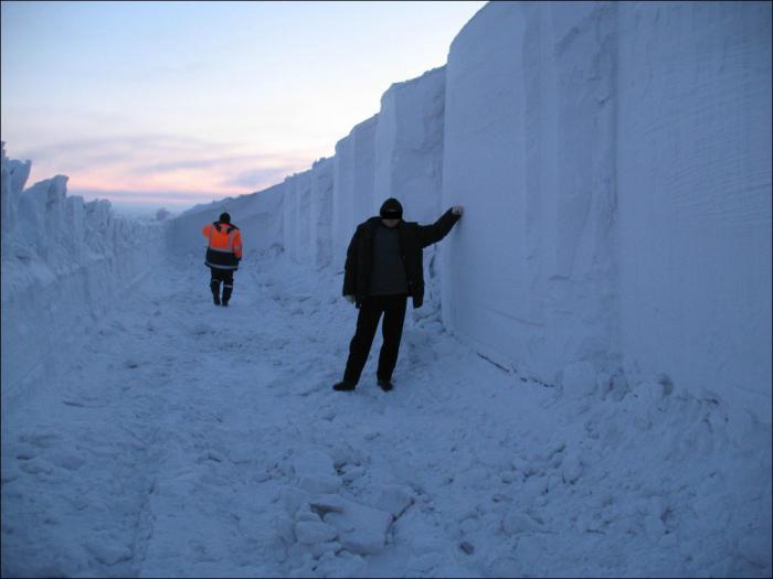 зима в Норильске