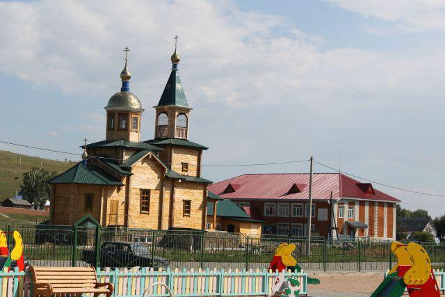 Bitter lake Novichikhinsky district of Altai Territory