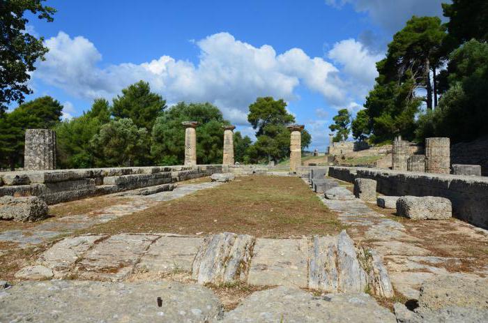 Храм Геры в Олимпии описание