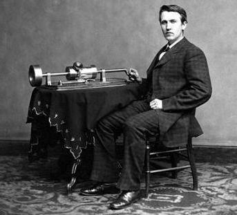 Edison's invention of the phonograph