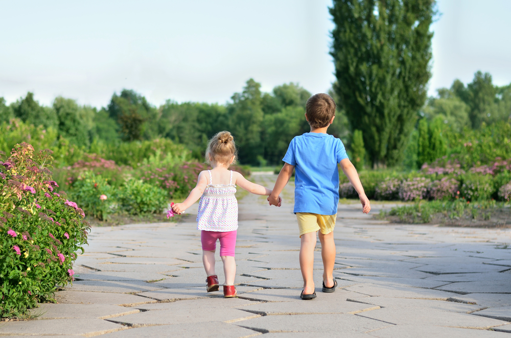 Children on a walk