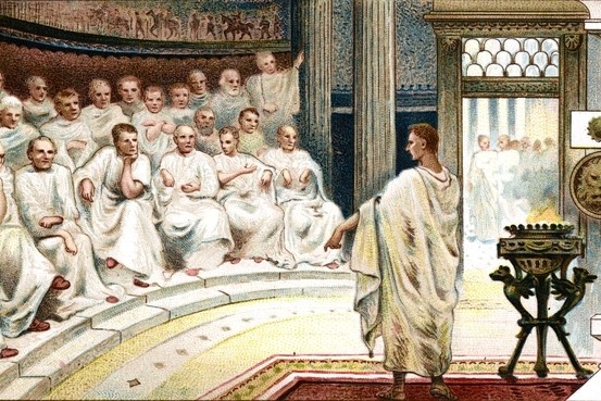 Court Session in Ancient Rome