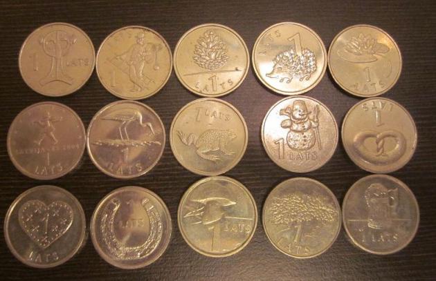 валюта латвия монеты