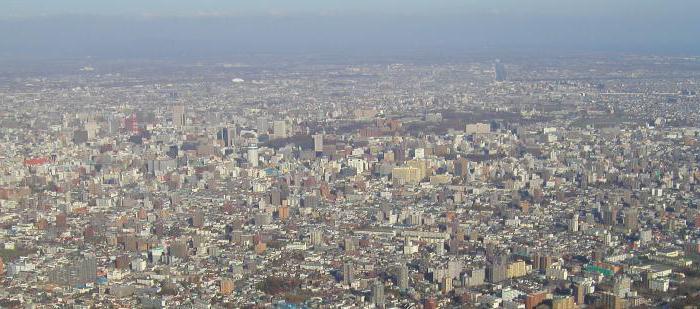 The largest city of Hokkaido from the Kuril Islands