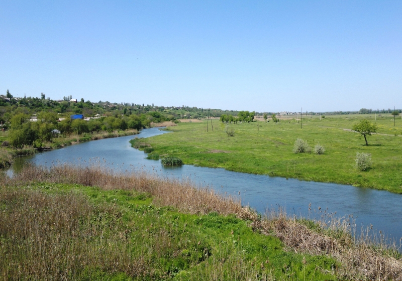 The banks of the Tuzlov River near Novocherkassk