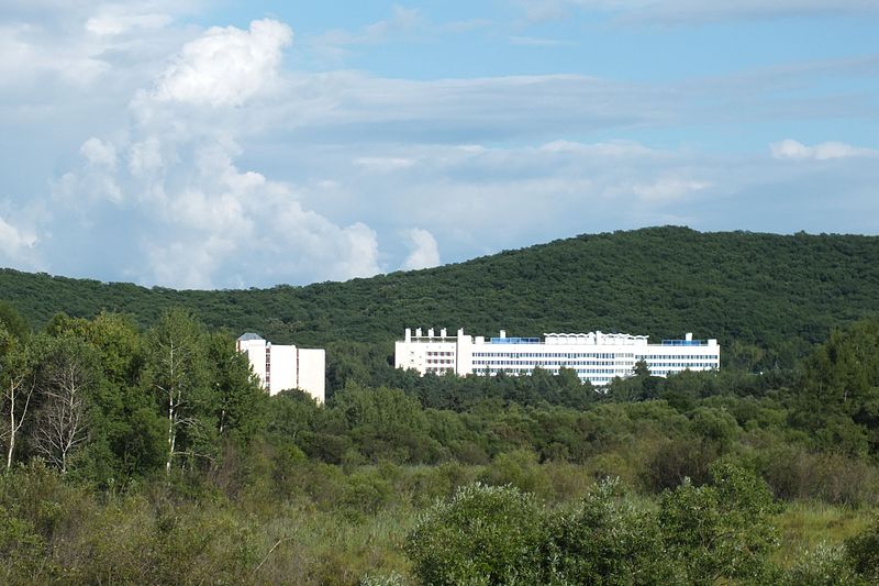 View of the resort from the highway