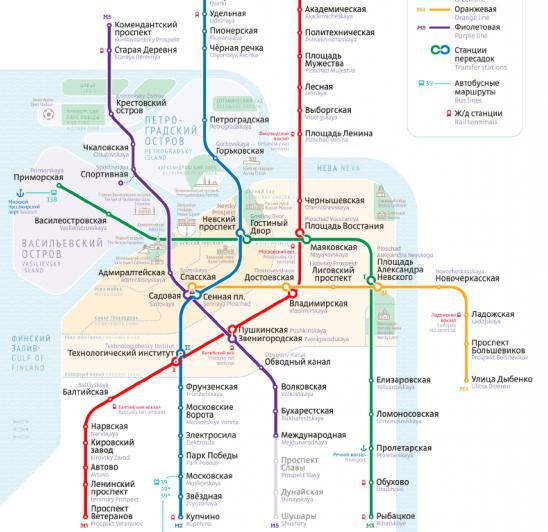 метро санкт петербурга схема метро