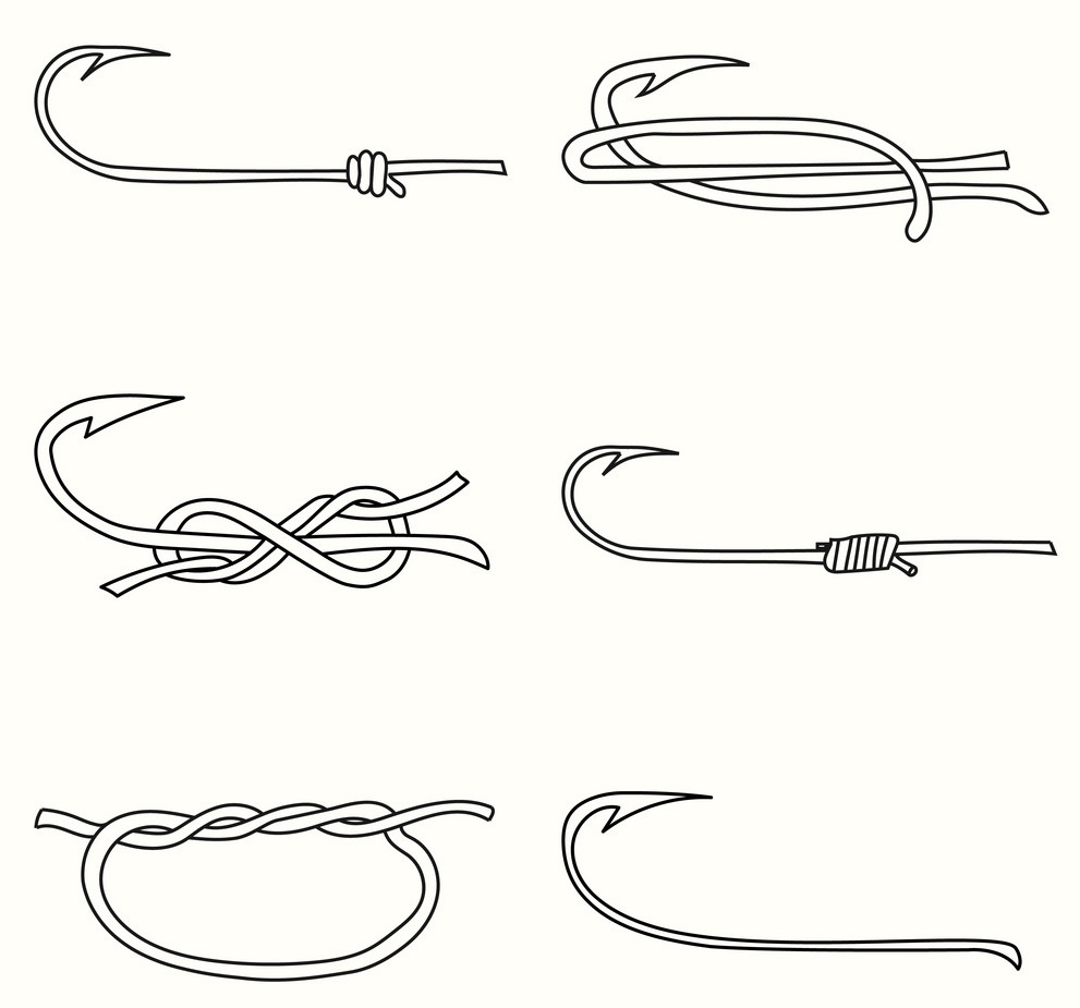 Тунцовый узел для привязывания крючков