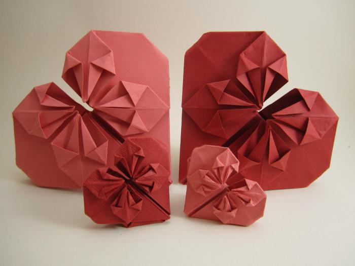 how to make origami valentine