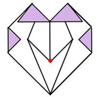 валентинка коробочка оригами