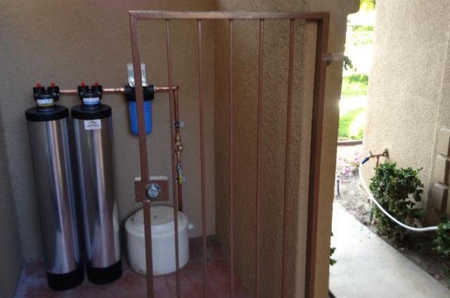 installation of a drinking water filter