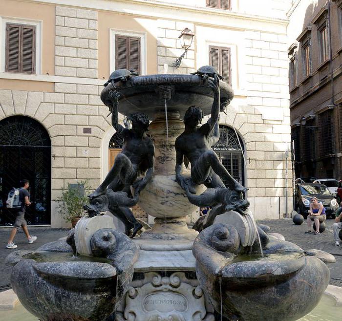 знаменитый фонтан в риме
