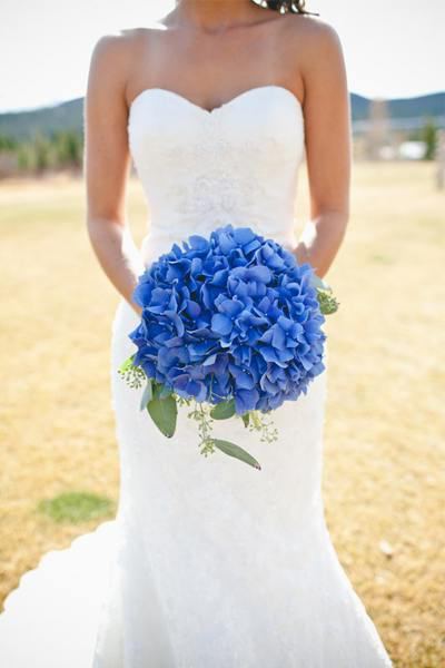 bouquet of white hydrangea