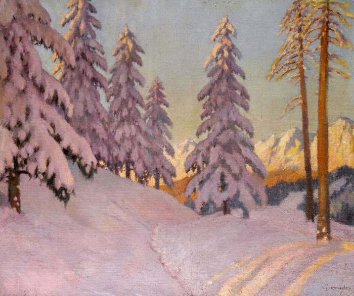 зима картины русских художников