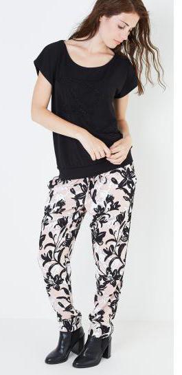 floral trousers with what to combine