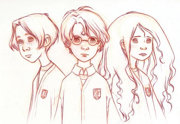 how to draw harry potter