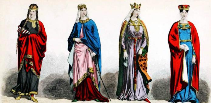 одежда средневековья фото