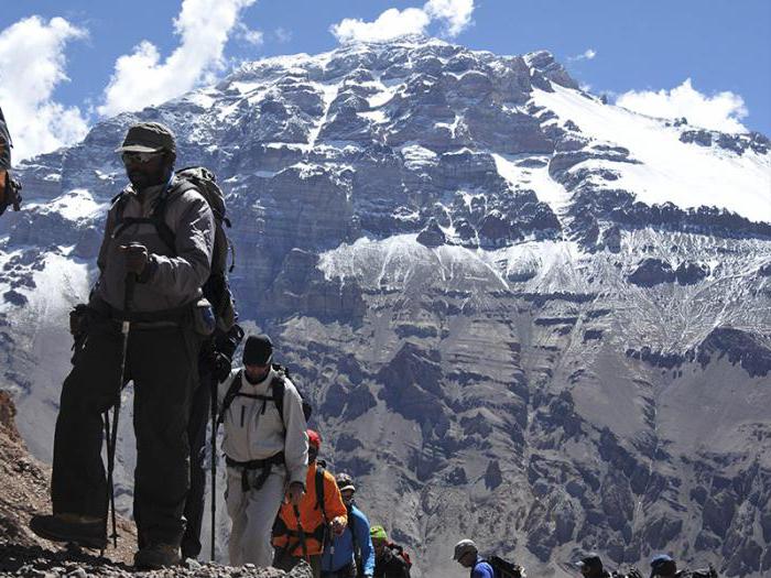 Наибольшая высота гор Анды