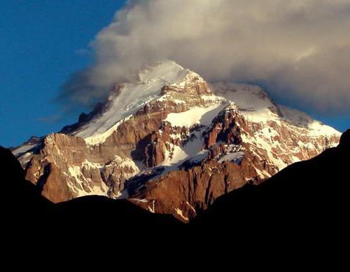 Анды: абсолютная высота и координаты наивысшей точки